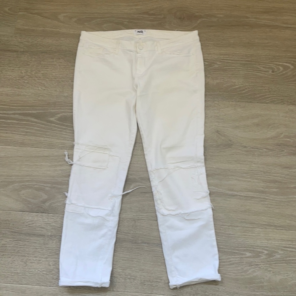 Paige White Patch Jimmy Jimmy Skinny Jeans